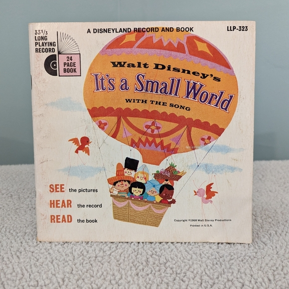 Disney Media Its A Small World Disney Vintage 33 3 Record Story